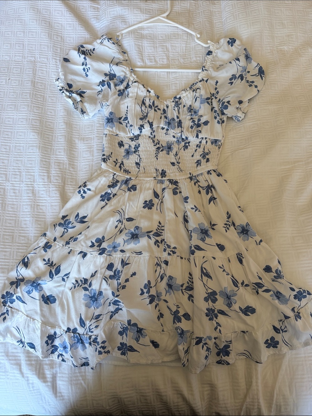 Hollister Women's Blue Smocked Waist Skort Dress XS